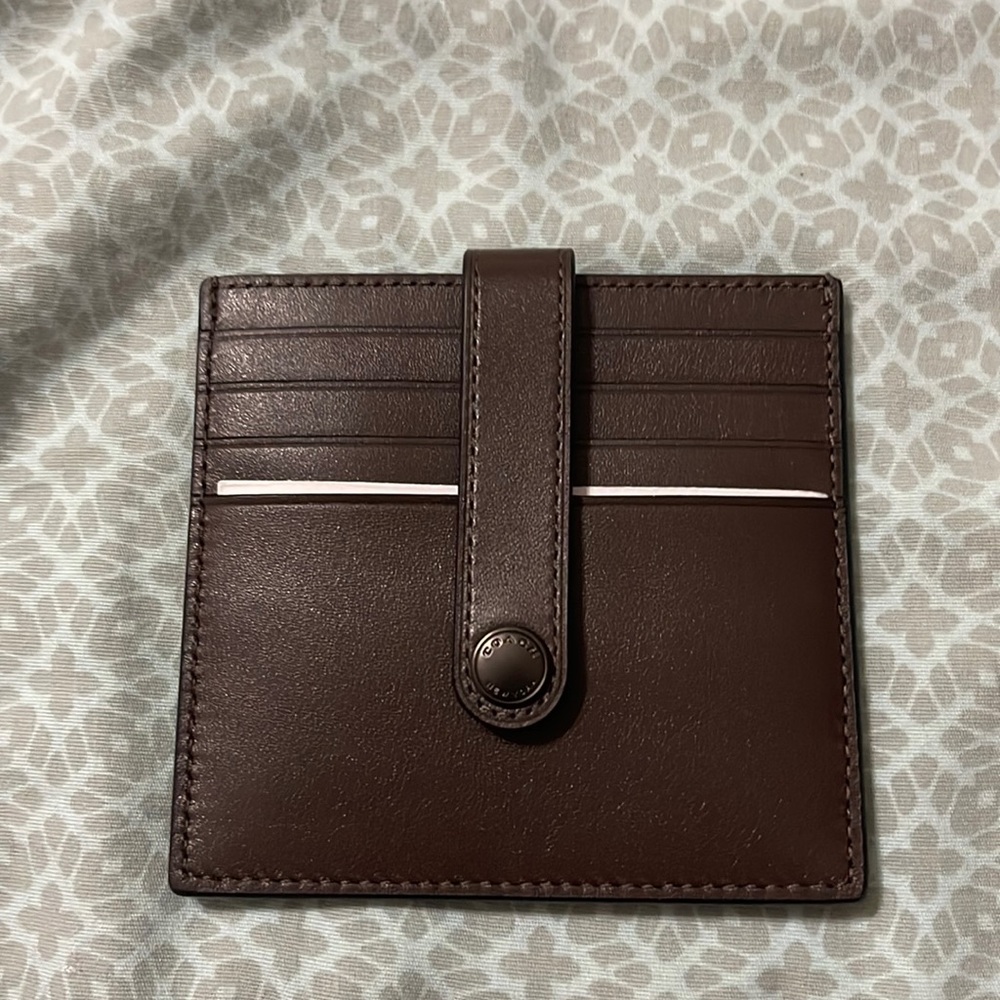Mens coach card holder